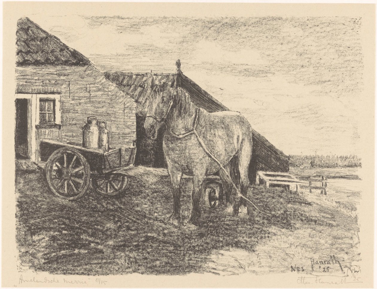 Amelandsche Stute von Otto Hanrath (signed by artist)