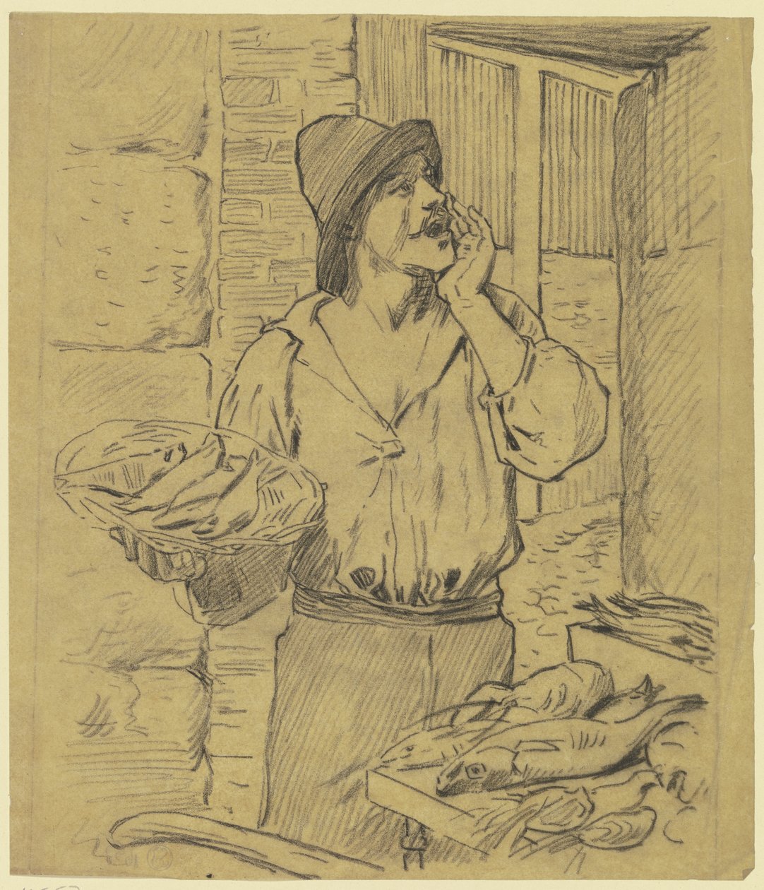Fischhändler von Otto Scholderer
