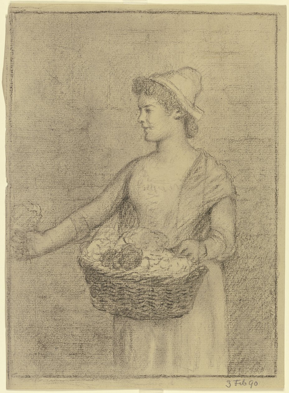 Gemüsehändler von Otto Scholderer
