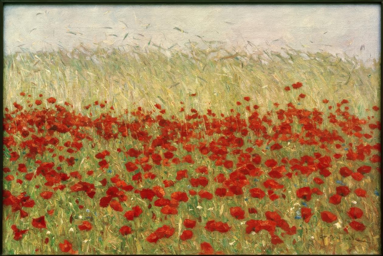 Mohnblumen und Korn von Otto Ubbelohde