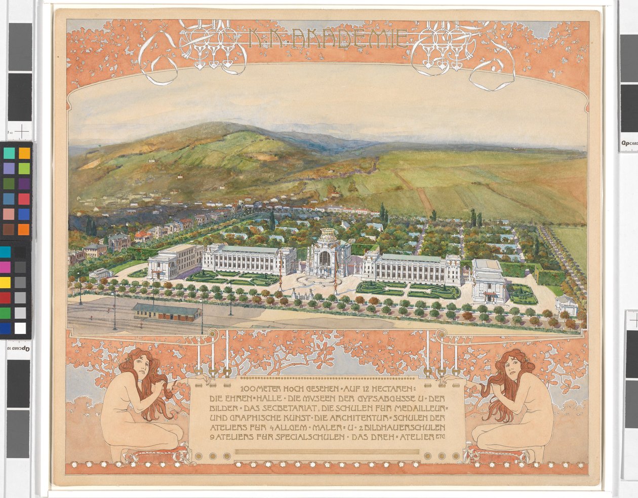 K.K. Akademie - 100 Meter hoch gesehen auf 12 Hektar von Otto Wagner