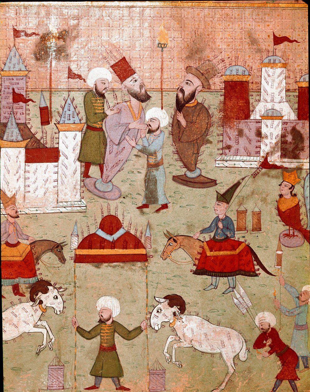 Festlichkeiten zur Beschneidung des Sohnes des osmanischen Sultans Murad II. von Ottoman School