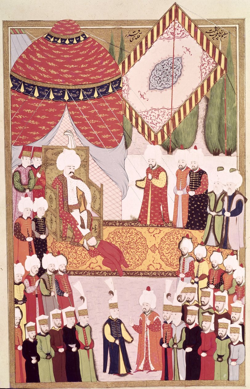 Die Krönung von Sultan Selim I (1466-1520) aus dem 