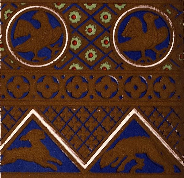 Byzantinisches Ornament von einem emaillierten Kasten aus 