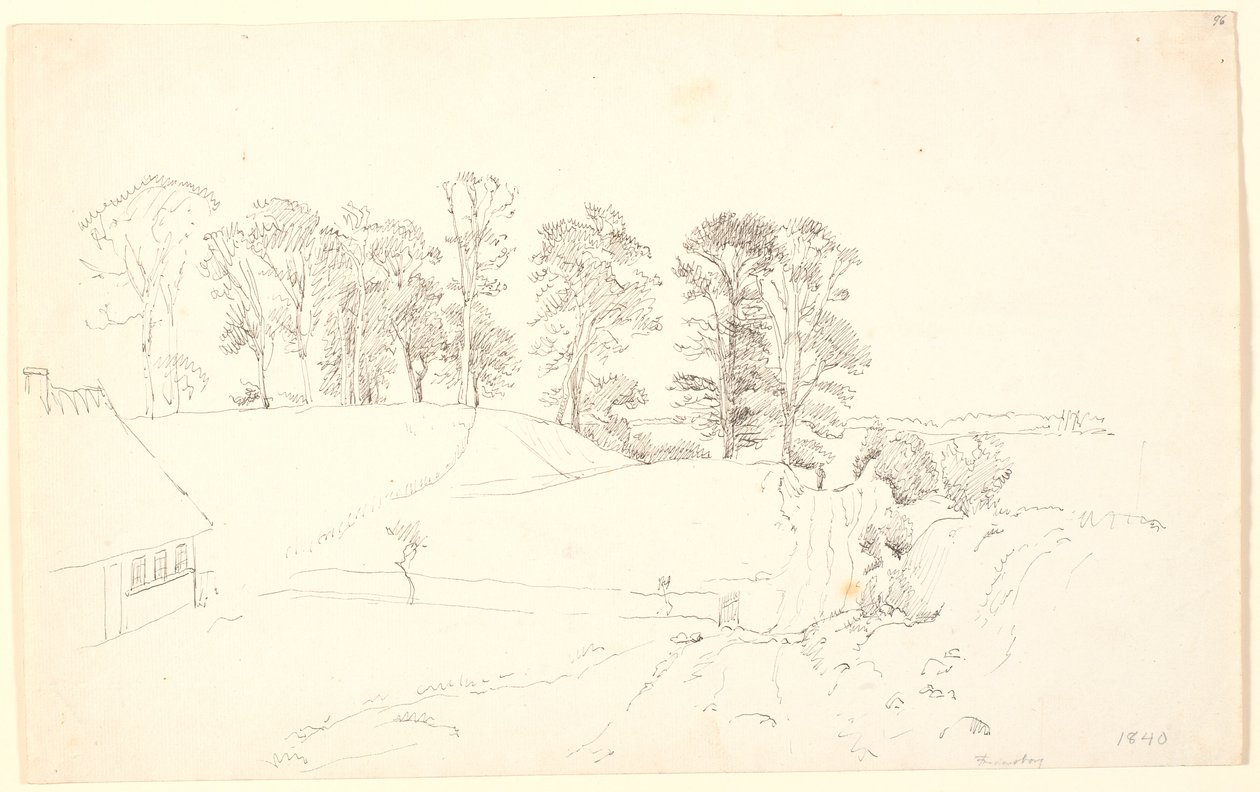 Landschaft mit Bäumen von P.C. Skovgaard