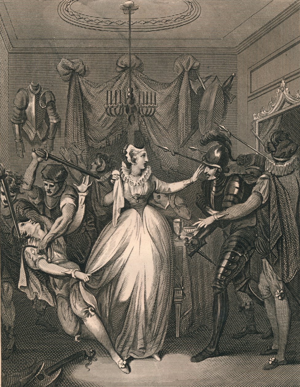 Der Tod von Rizzio, 1566, 1794-1812 von P Rothwell