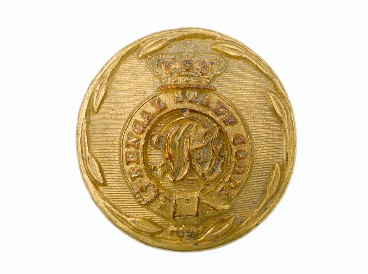 Knopf, Bengal Staff Corps, 1876-1891 von Pakistani School
