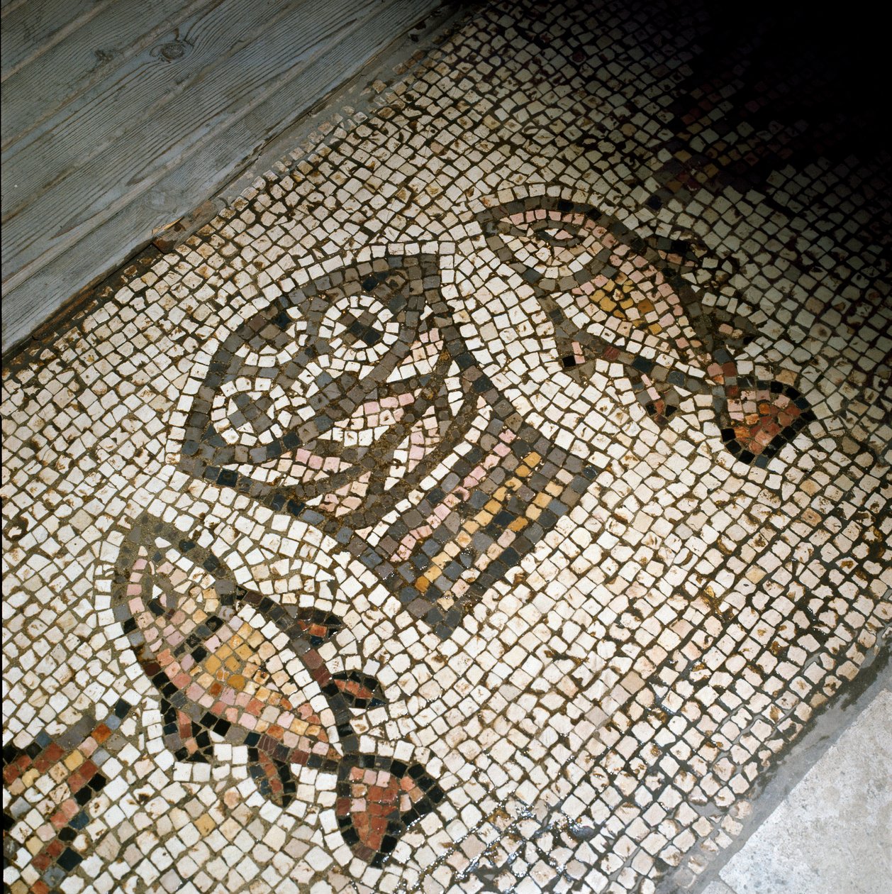 Das Wunder der Fische und Brote, Mosaik 4. oder 5. Jahrhundert von Paleo Christian