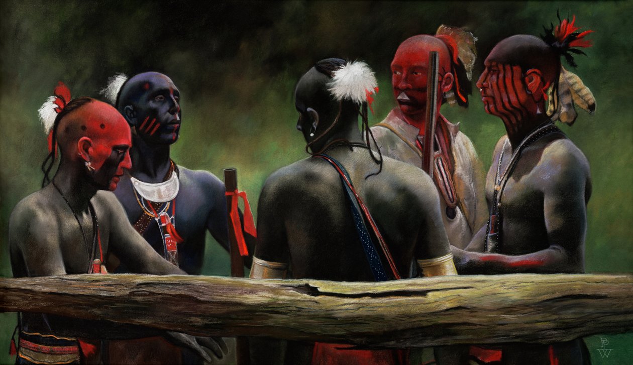 Gegen den Zaun, 2004 von Pamela Patrick White