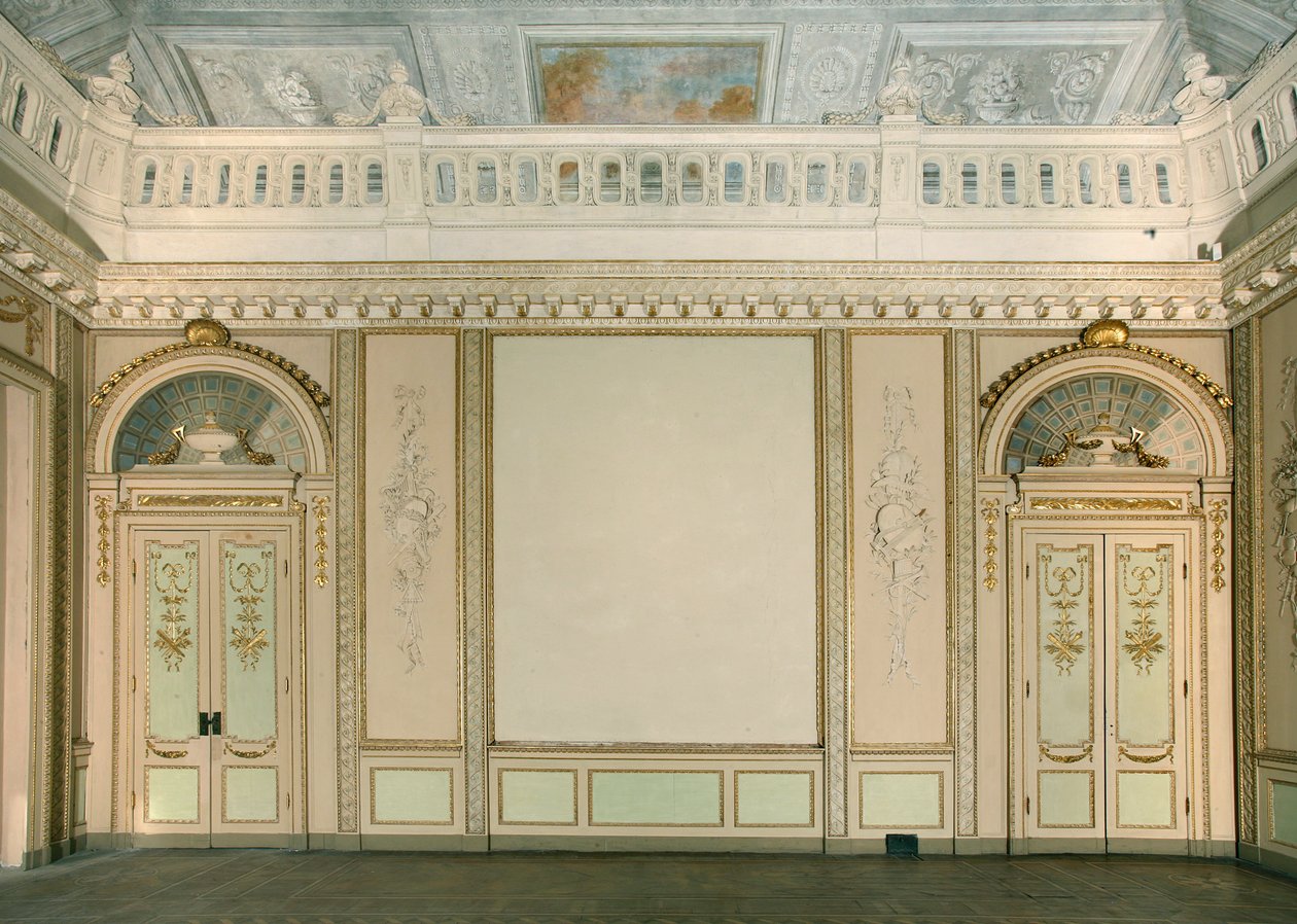 Ansicht des Wandteppichzimmers, Villa Reale, Monza, Lombardei, Italien von Pandolfo Reschi