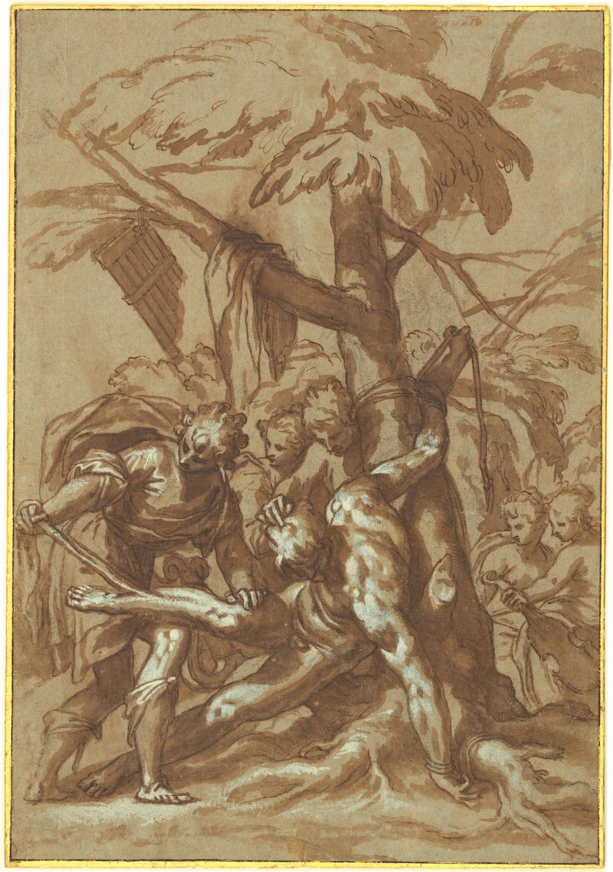Die Häutung des Marsyas von Paolo Farinati