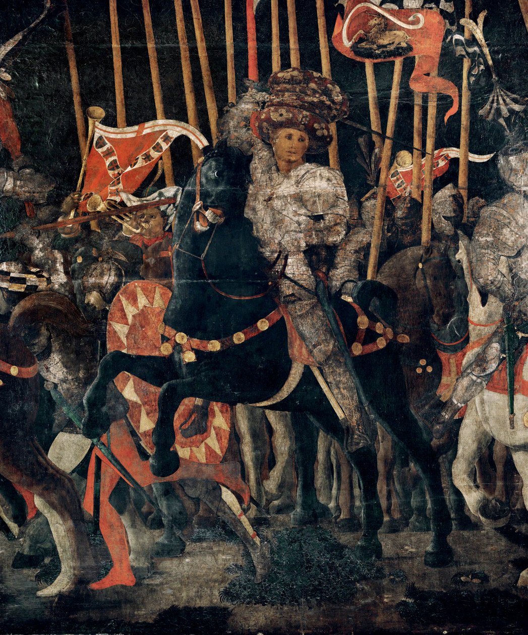 Die Schlacht von San Romano 1432 von Paolo Uccello