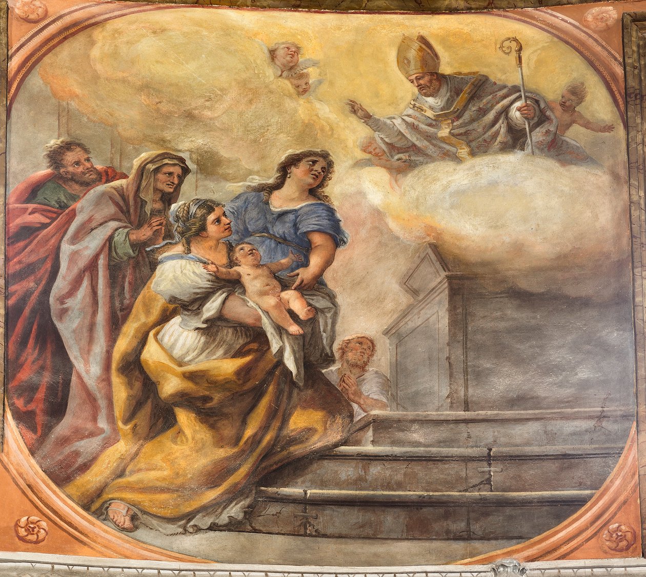 Fresken, die das Leben des Heiligen Cataldo darstellen von Paolo di Matteis
