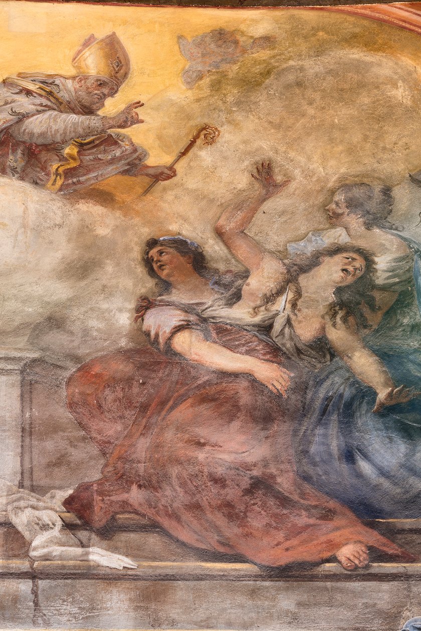 Fresken, die das Leben des Heiligen Cataldo darstellen von Paolo di Matteis
