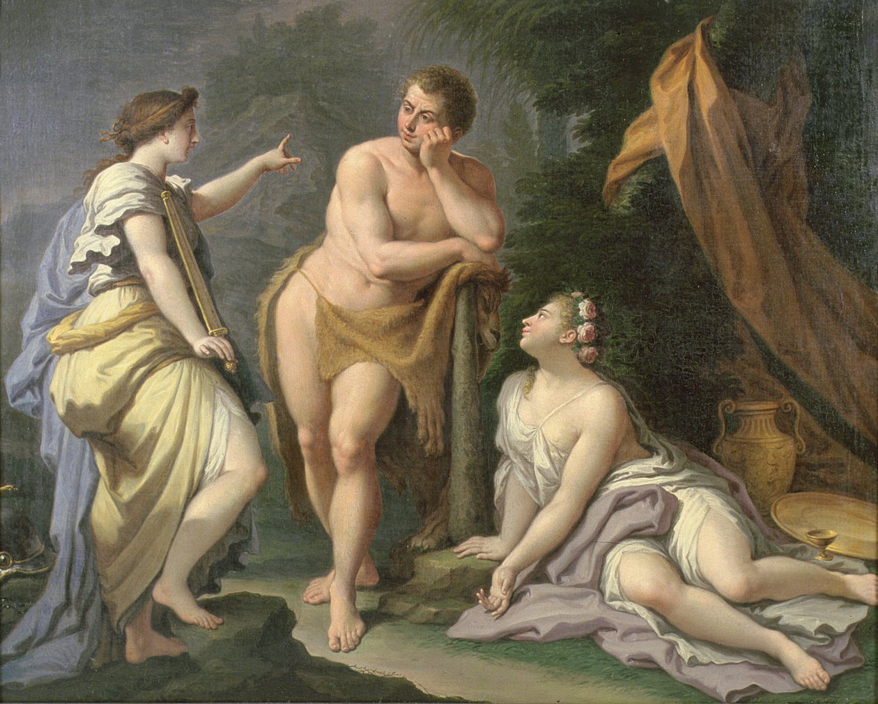 Die Wahl des Herkules von Paolo di Matteis