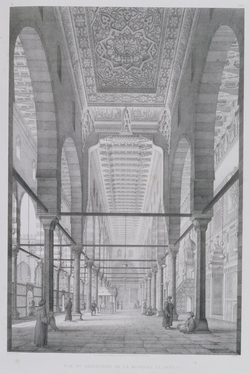 Ansicht des Heiligtums der Moschee von Moyed, Tafel 29 aus 