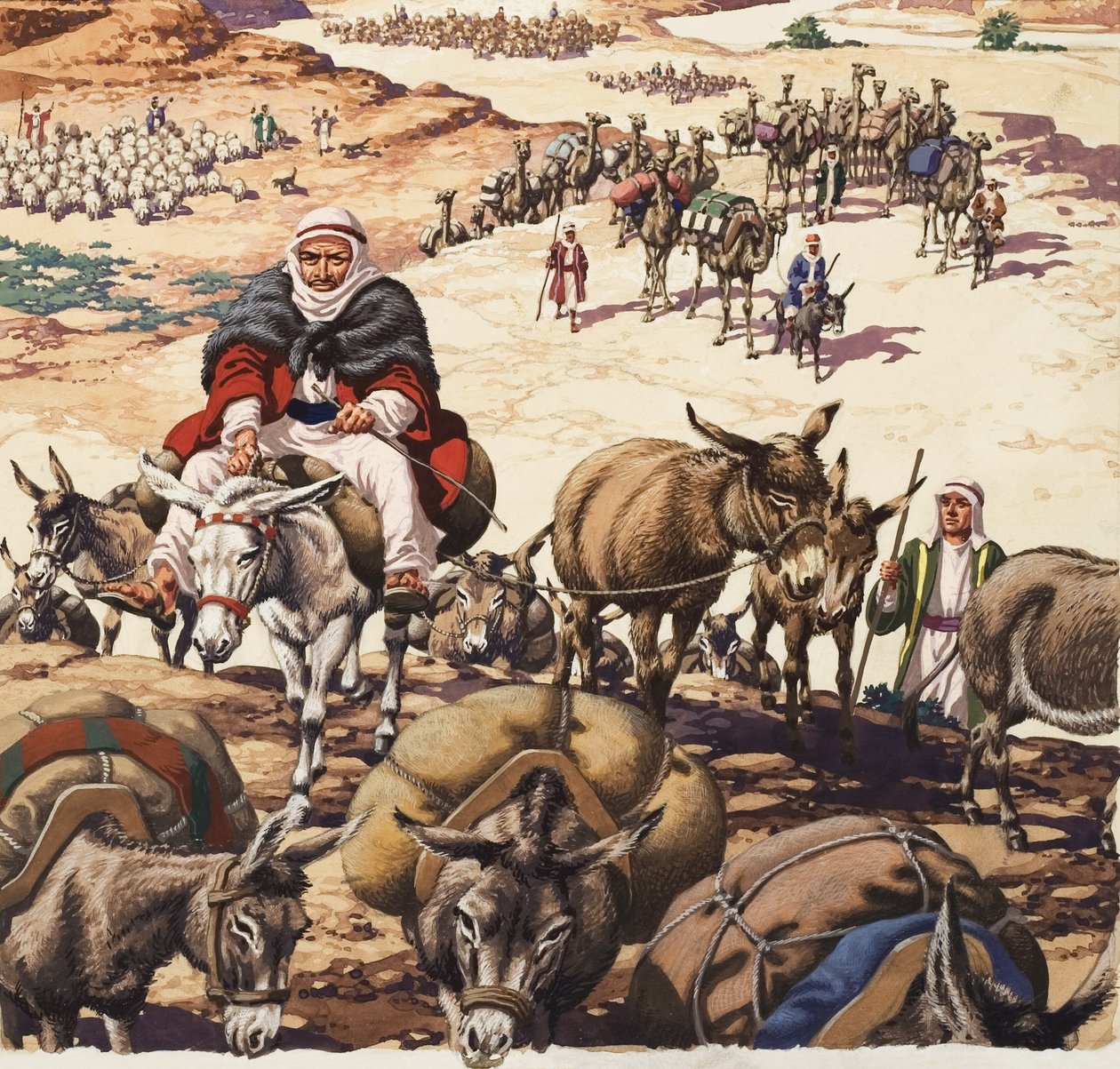 Die Rückkehr nach Kanaan, aus der Geschichte von Jakob von Pat (1907 95) Nicolle