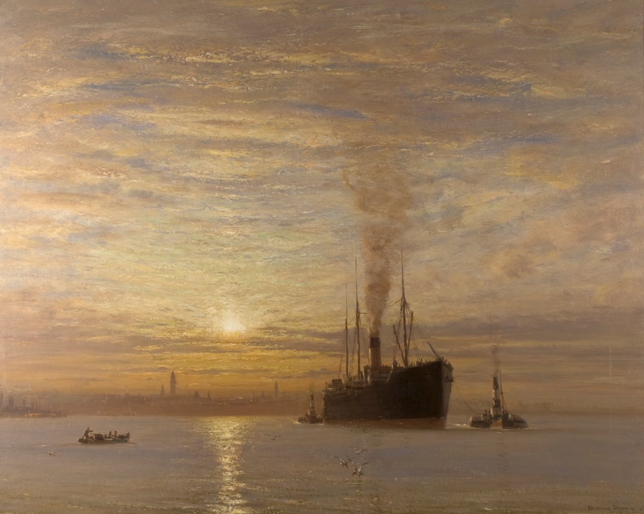 Zurück zum Clyde - Sonnenuntergang von Patrick Downie