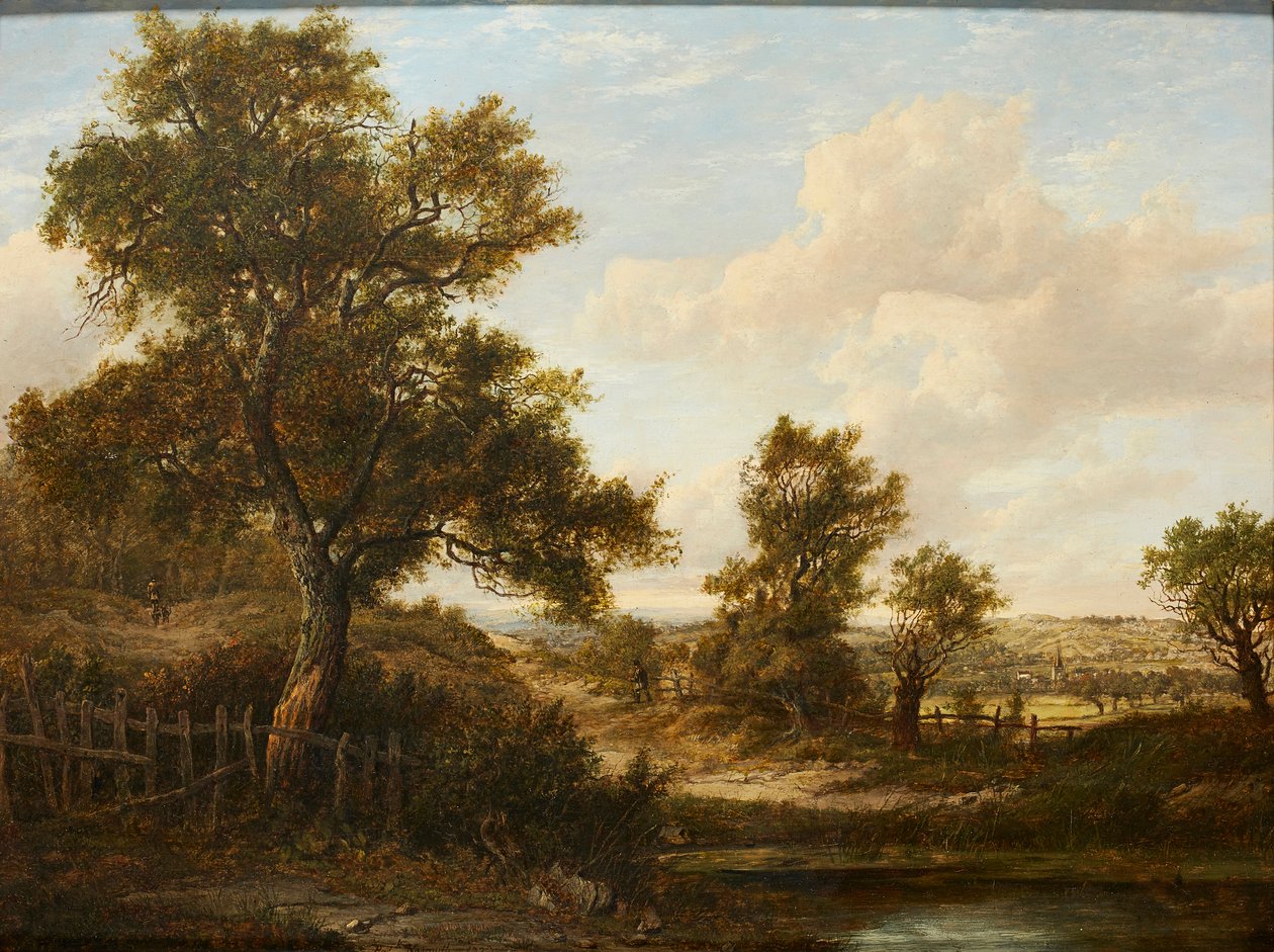Figuren auf einem bewaldeten Pfad von Patrick Nasmyth