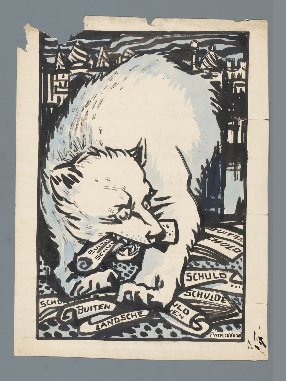 Russischer Bär von Patricq Kroon (signed by artist)