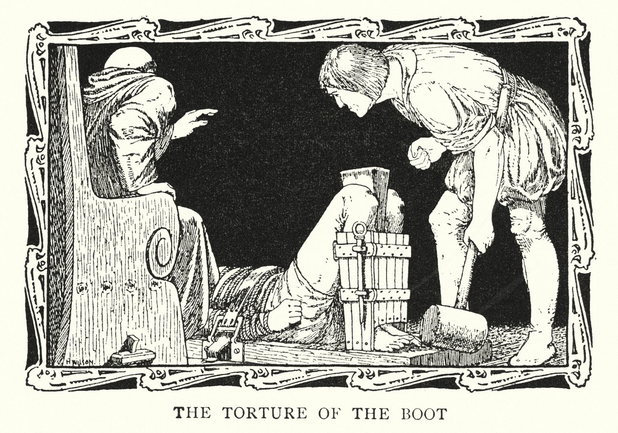 Folter des Stiefels von Patten (after) Wilson