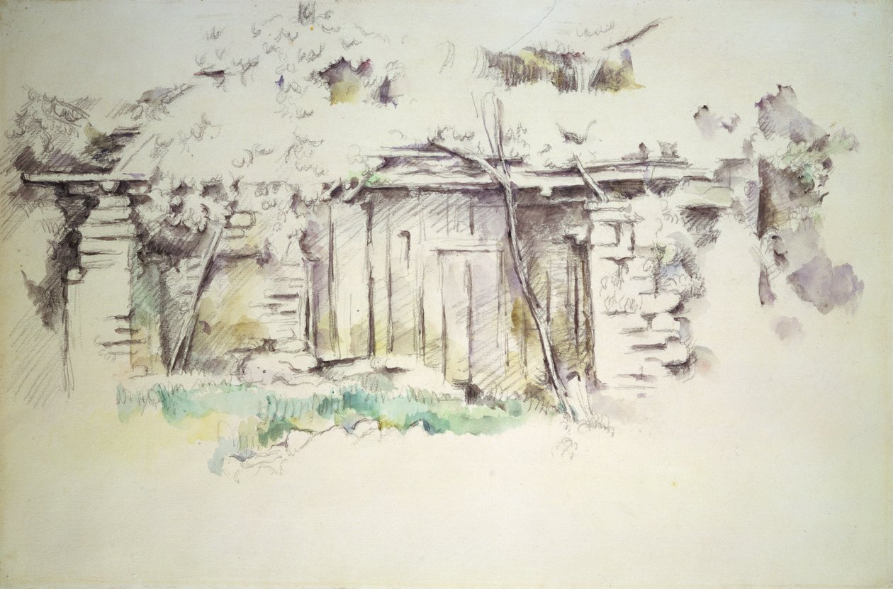 Ein Schuppen, ca. 1880 von Paul Cézanne