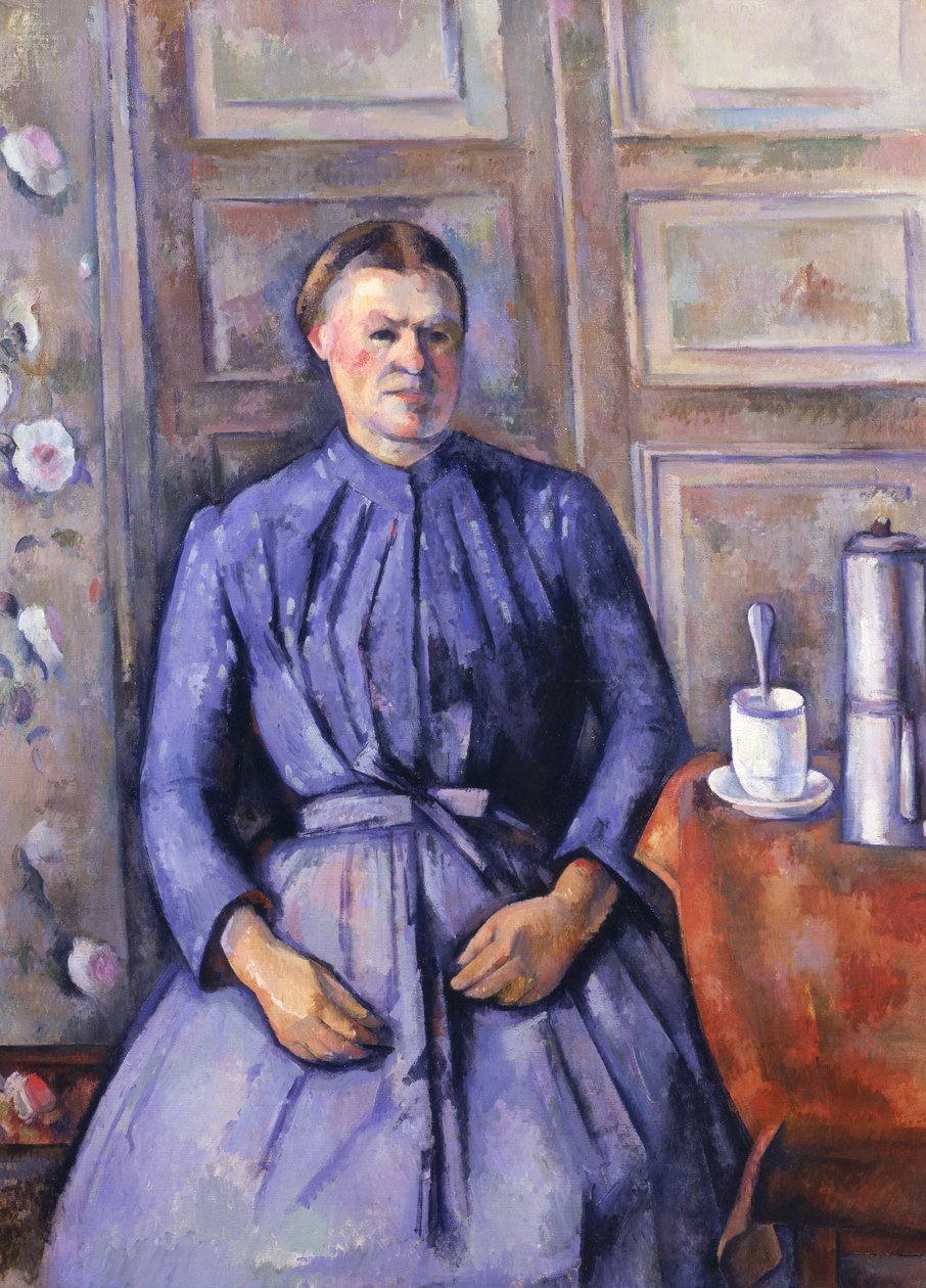 Frau mit einer Kaffeekanne, ca. 1890-95 von Paul Cézanne