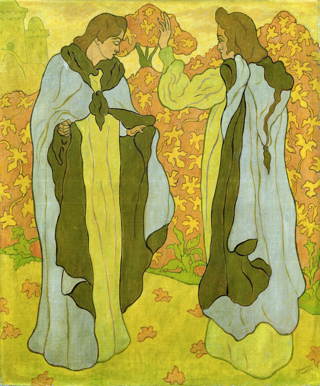 Die zwei Grazien, 1895 von Paul Elie Ranson: Kunstdruck