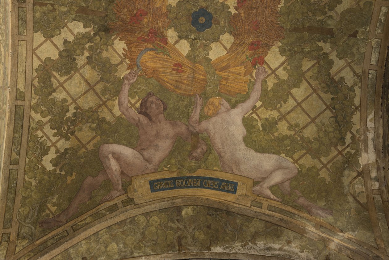 Dekorationen für das Peristylgewölbe im Petit Palais, zwischen 1909 und 1910 von Paul Albert Baudouin