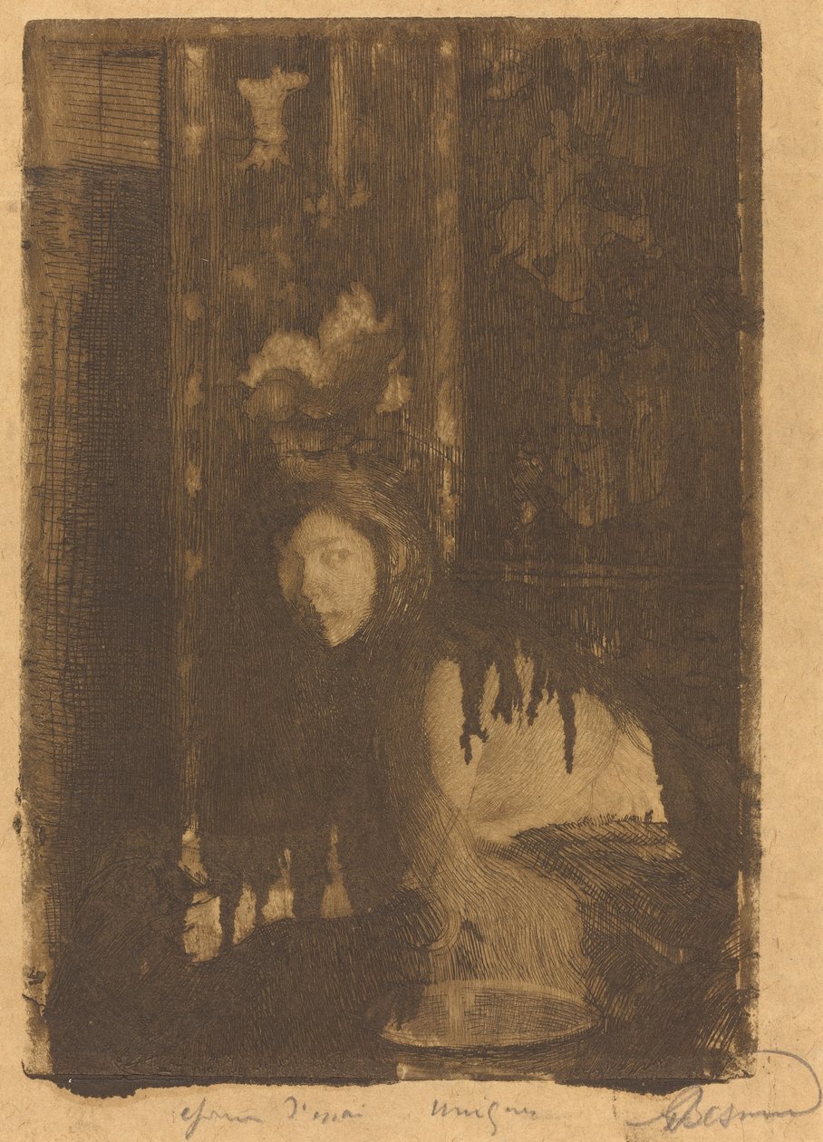 Frau mit einer Vase La femme au vase, 1894 von Paul Albert Besnard