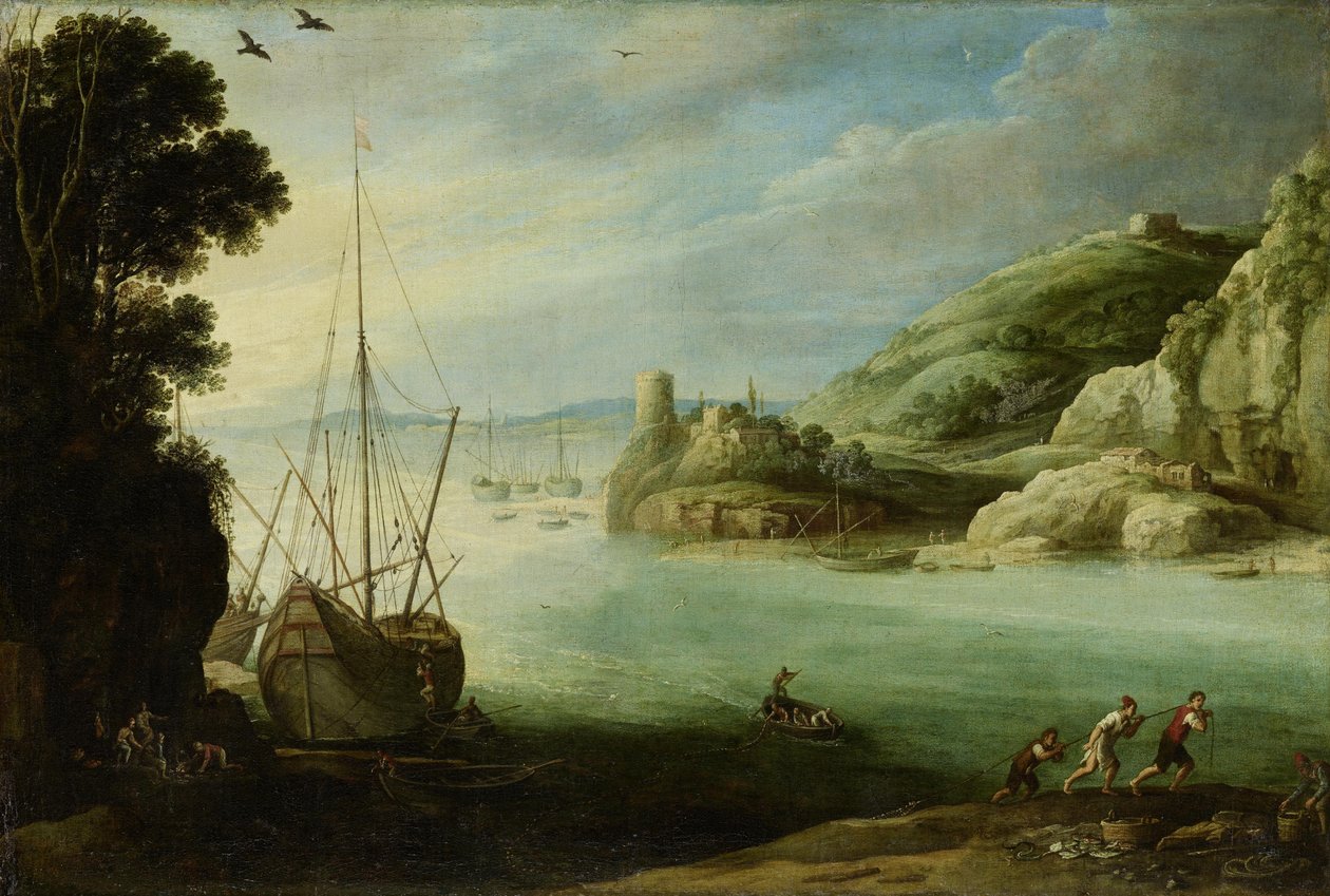 Bergiges Meeresufer von Paul Bril