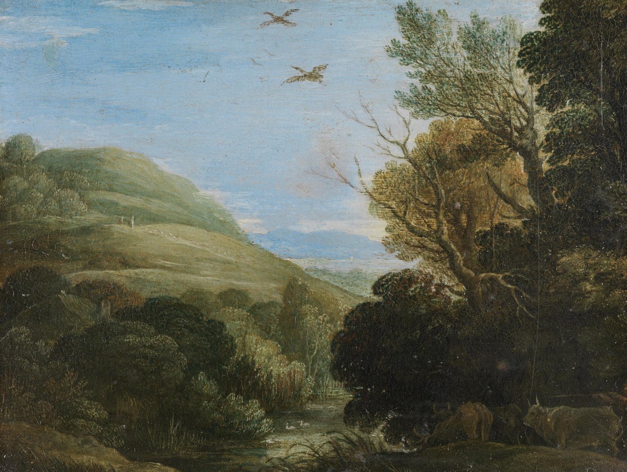 Hügelige Landschaft von Paul Bril