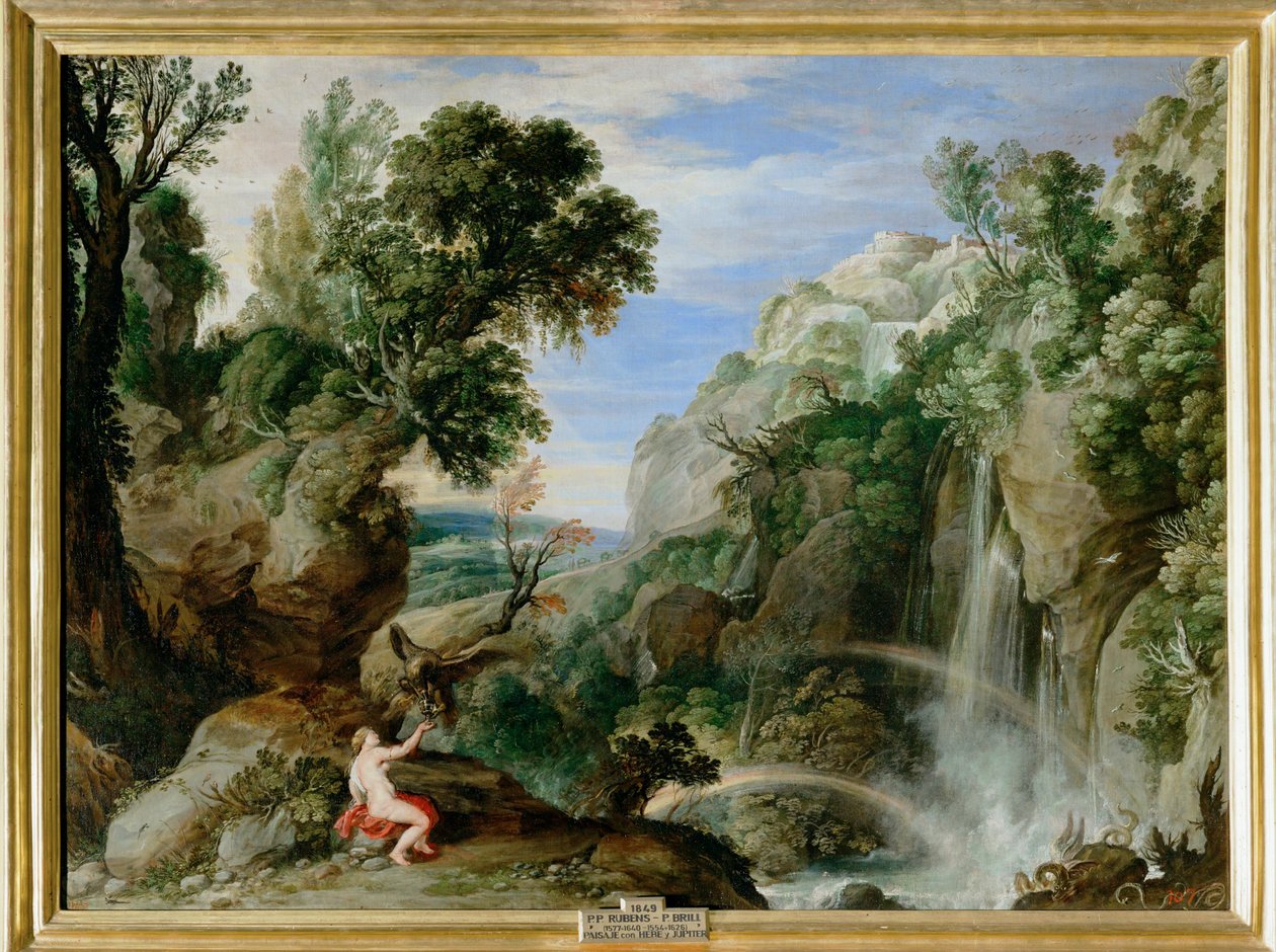 Paul Bril und P. P. Rubens: Landschaft mit Hebe und Jupiter von Paul Brill or Bril
