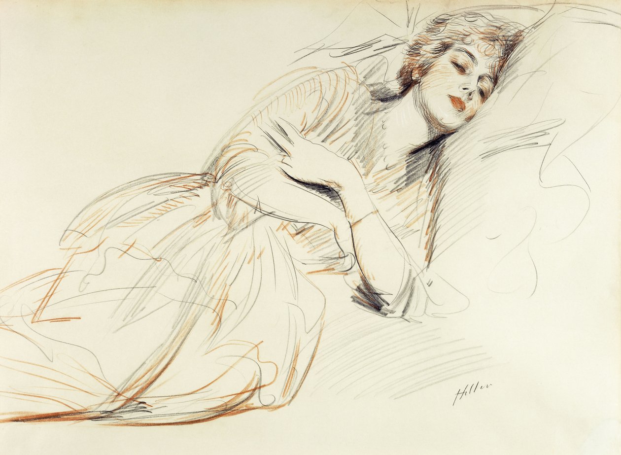 Liegende Frau von Paul Cesar Helleu