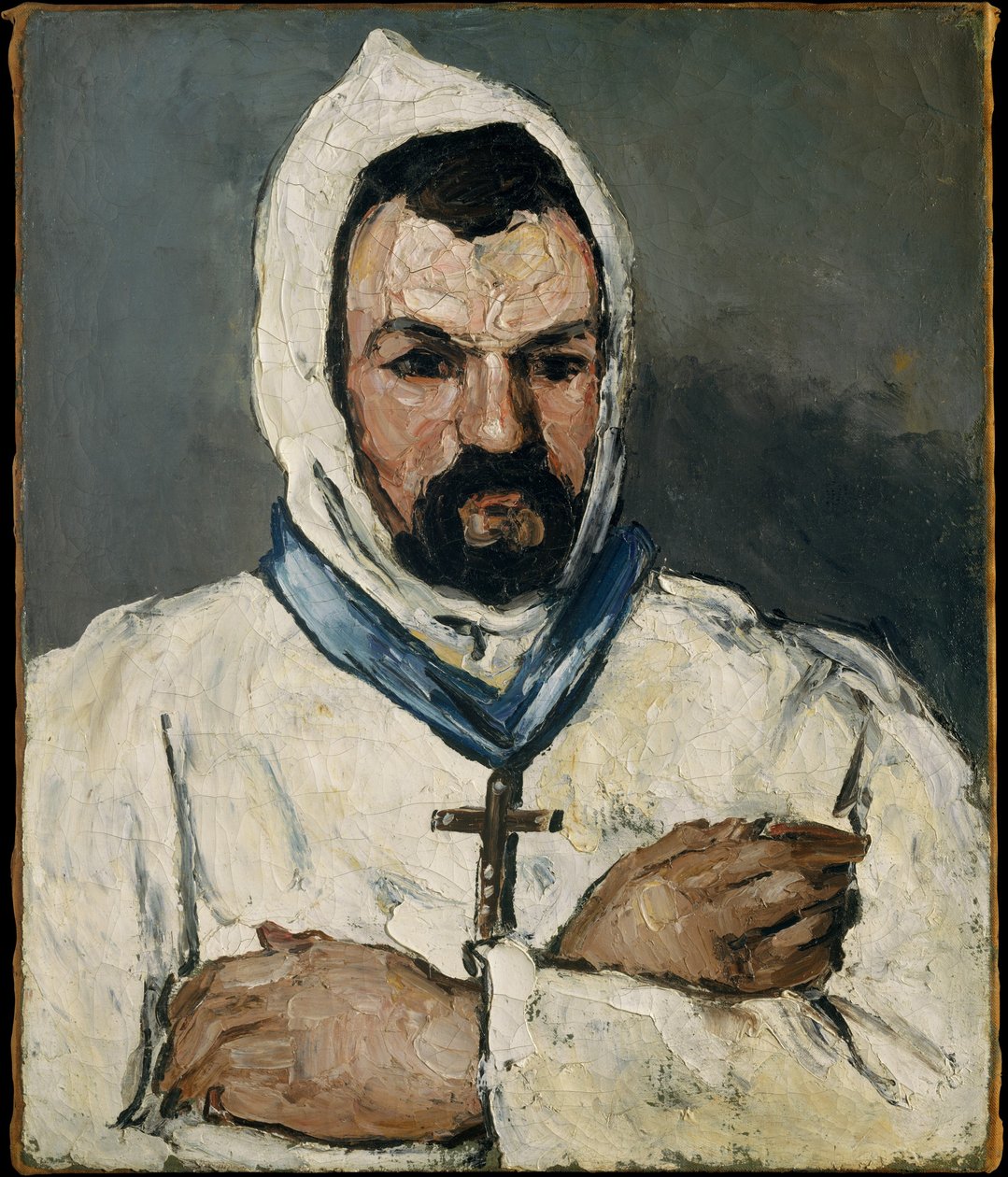 Antoine Dominique Sauveur Aubert (geboren 1817), der Onkel des Künstlers, als Mönch von Paul Cézanne