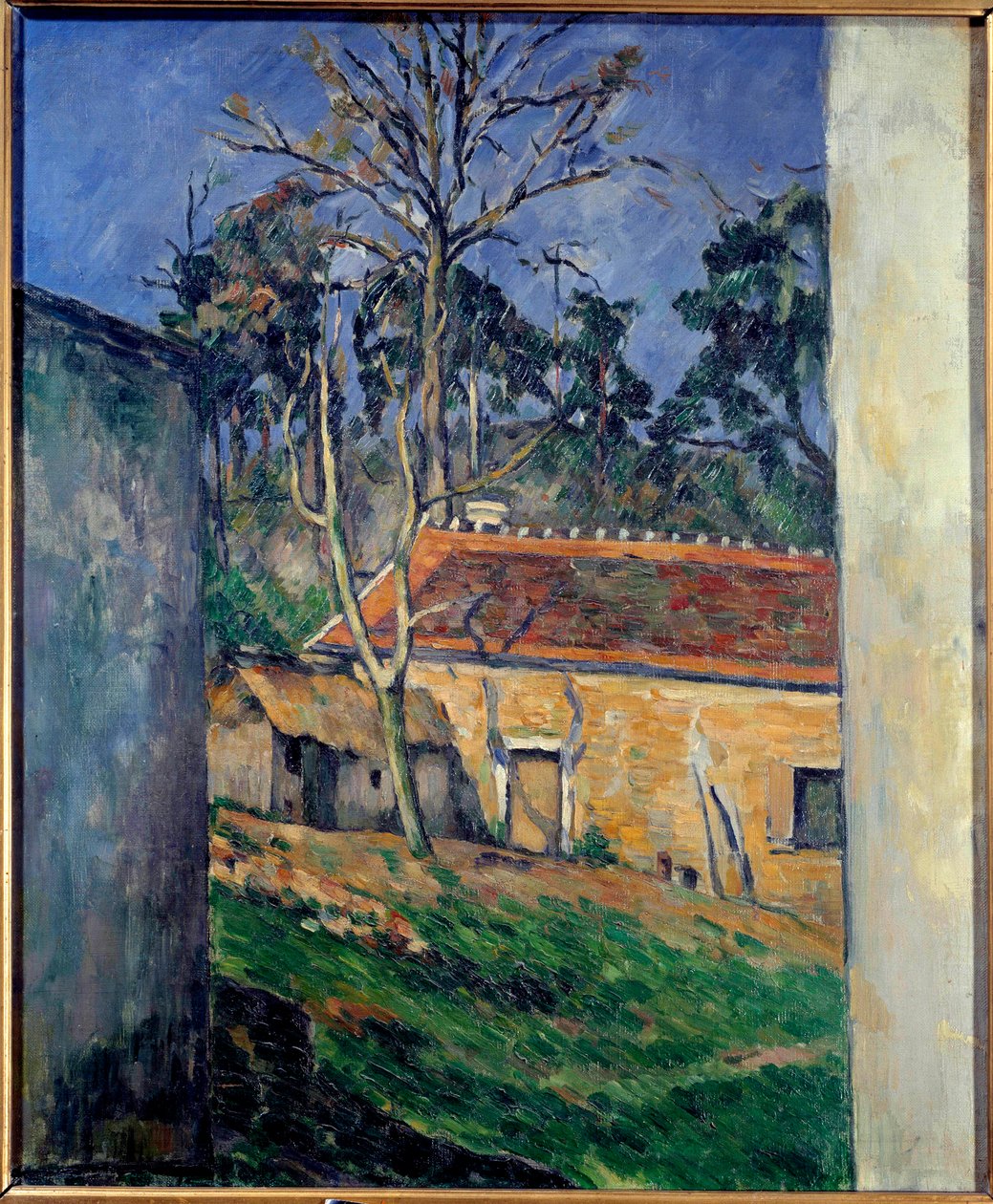Bauernhof in Auvers von Paul Cézanne