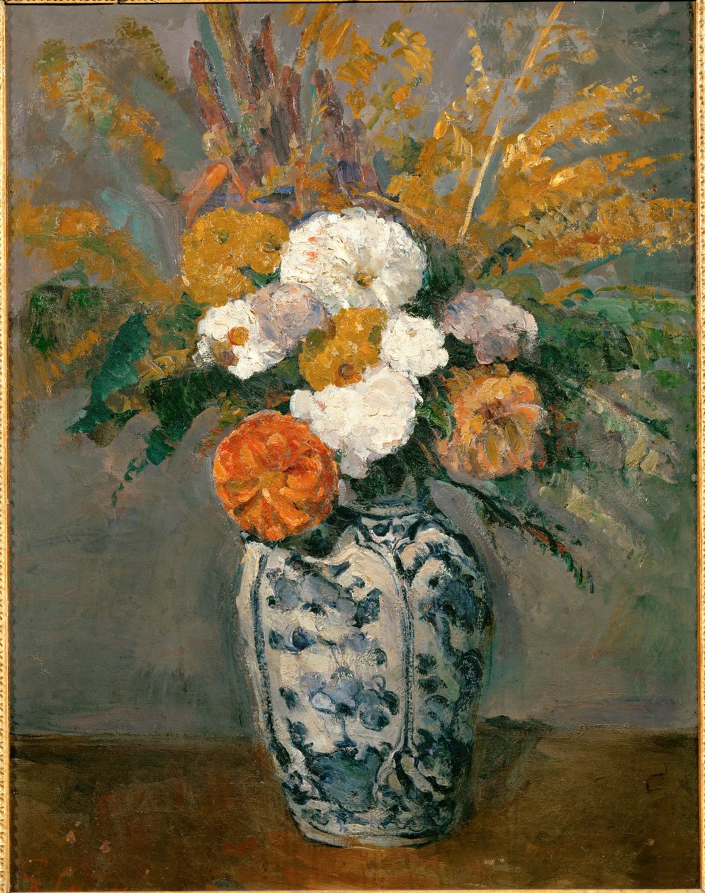 Dahlien von Paul Cezanne
