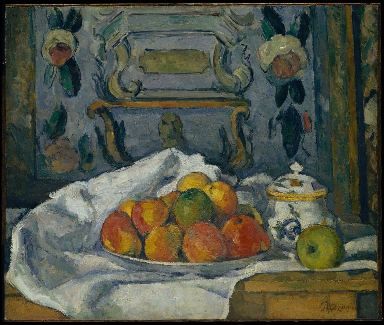 Schale mit Äpfeln von Paul Cézanne