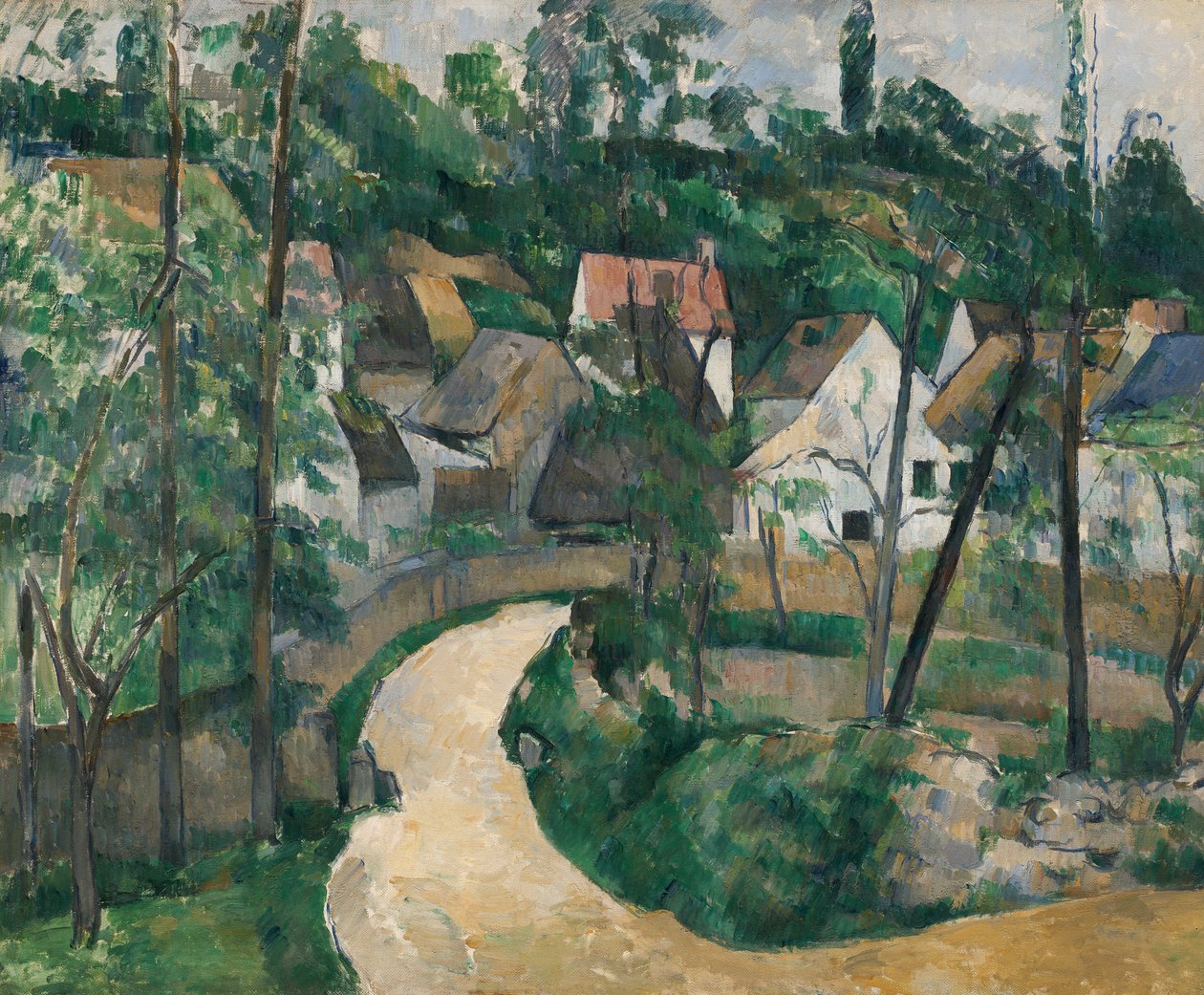 Die kurvenreiche Straße von Paul Cézanne