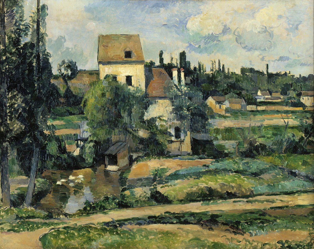 Die Mühle an der Couleuvre in Pontoise von Paul Cézanne