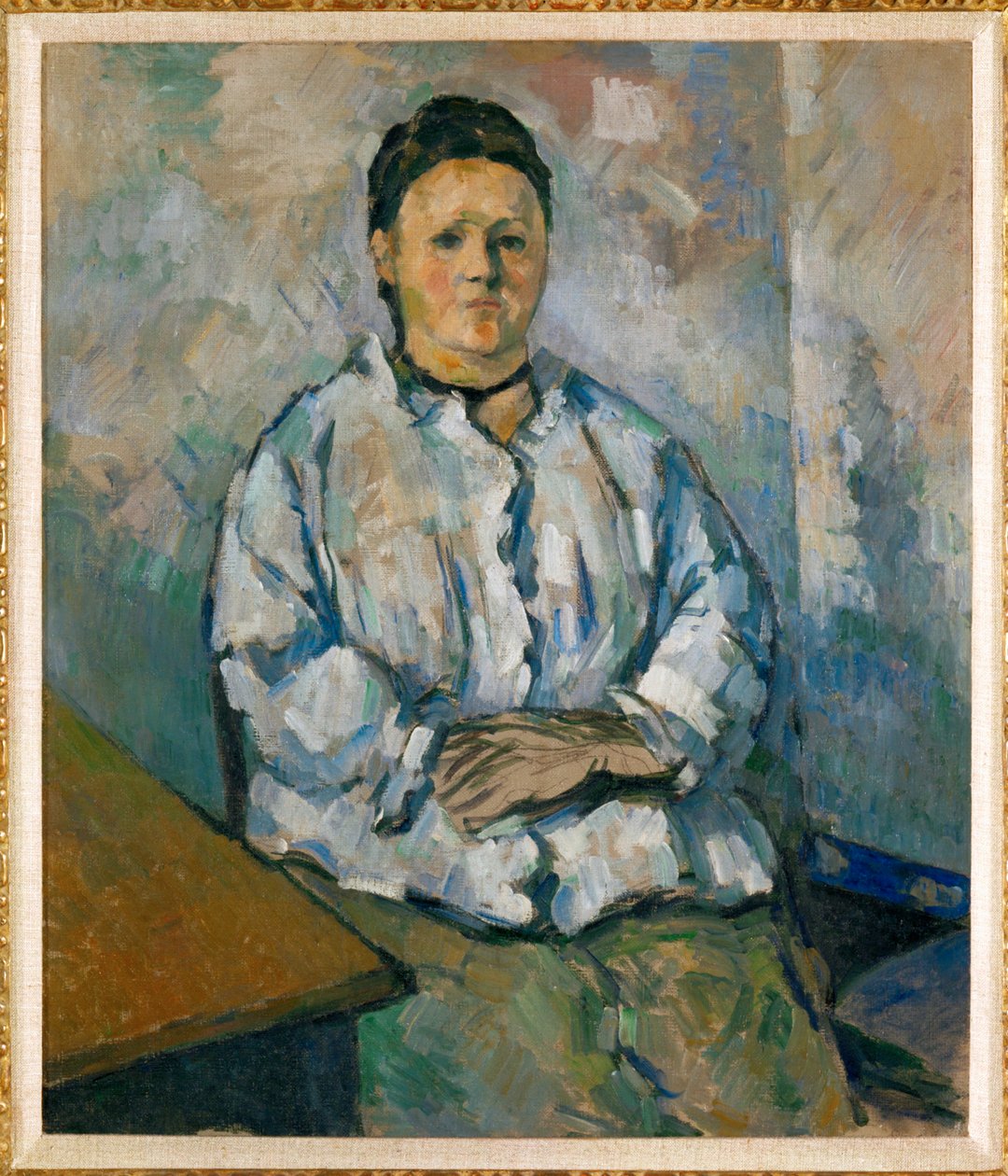 Madame Cezanne sitzend von Paul Cezanne