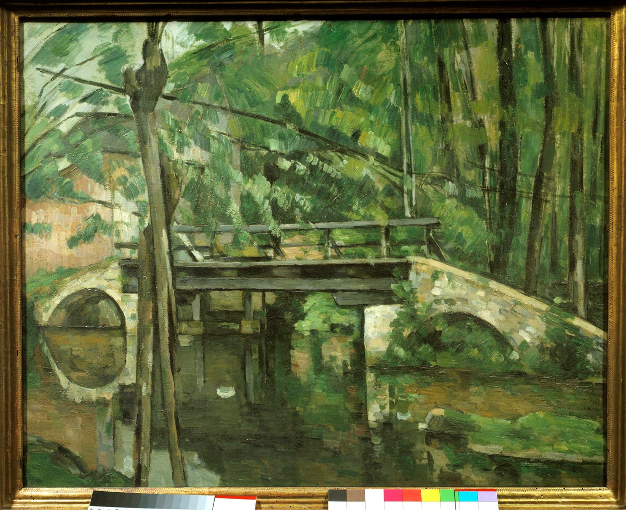Maincy-Brücke oder Mennecy-Brücke. Gemälde von Paul Cezanne (1839-1906) um 1879. Paris, Musée d