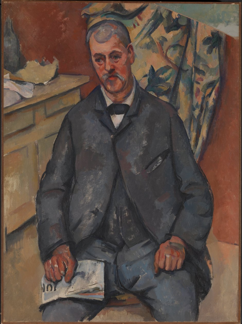 Porträt eines sitzenden Mannes (1898) von Paul Cézanne