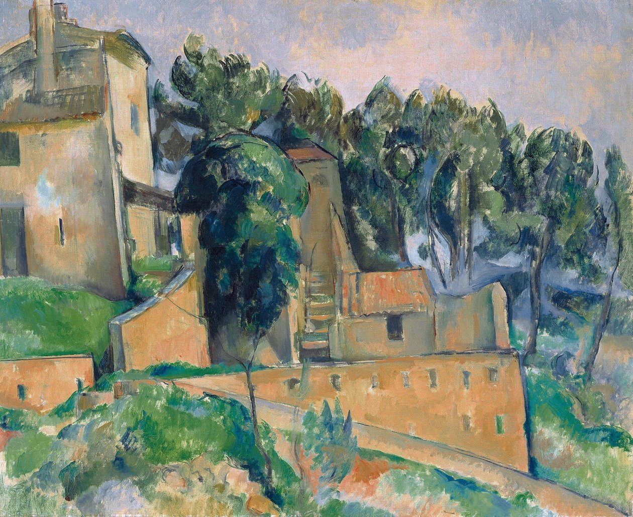 Das Haus in Bellevue von Paul Cézanne