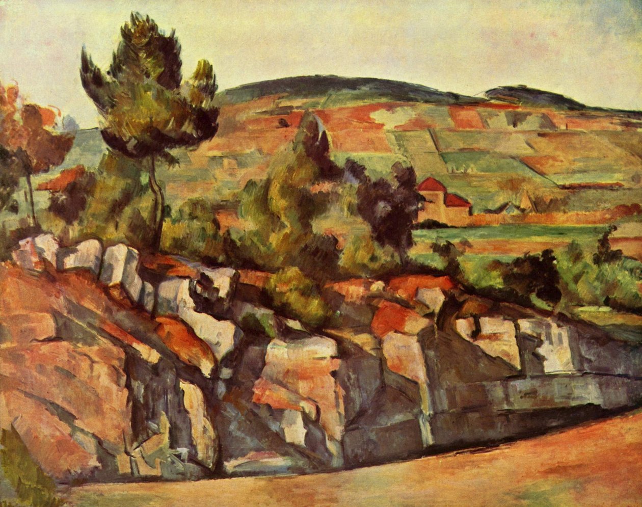Die Straße in der Provence von Paul Cézanne