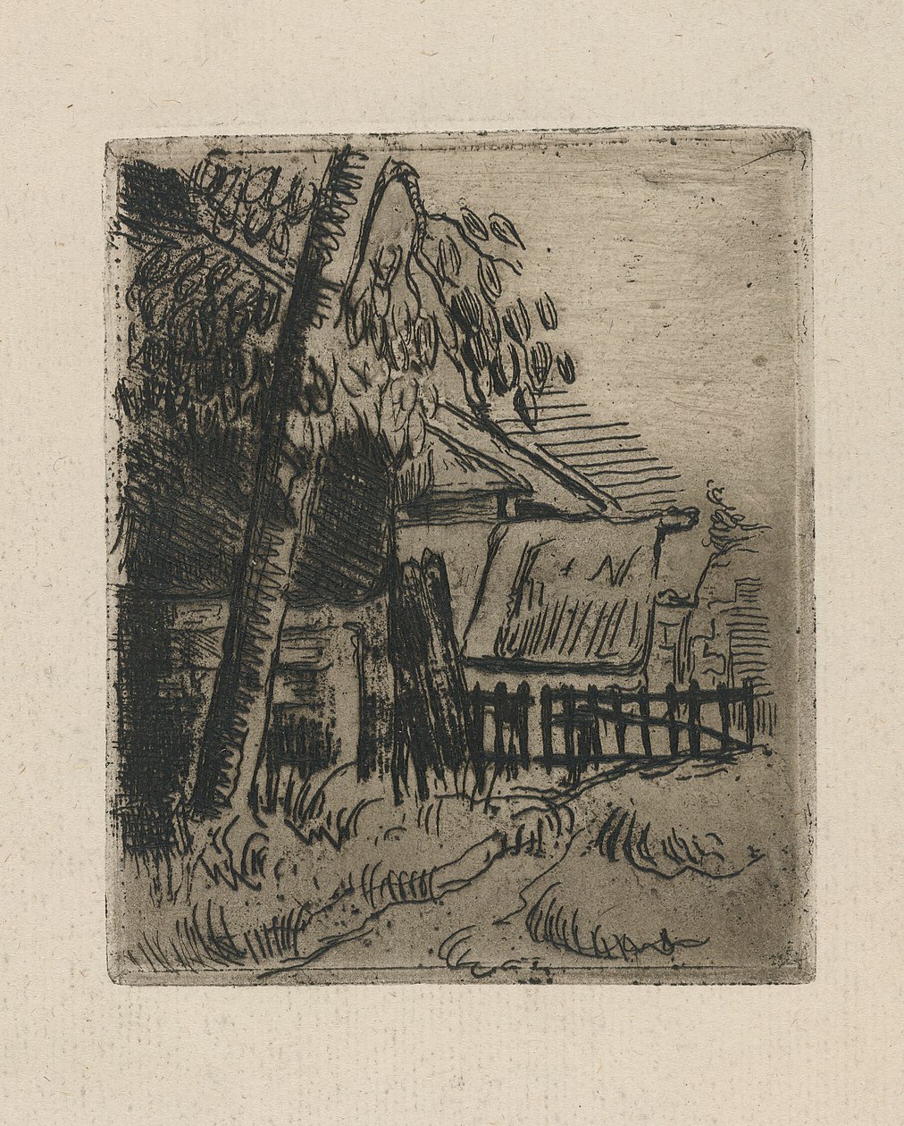 Landschaft bei Auvers von Paul Cézanne