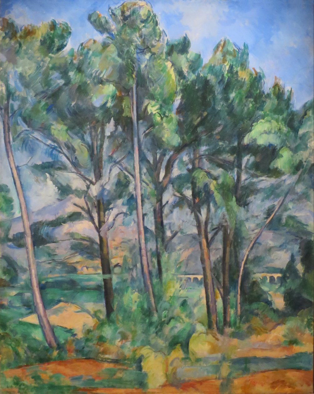 Montagne Sainte-Victoire und Viadukt von Valcros von Paul Cézanne