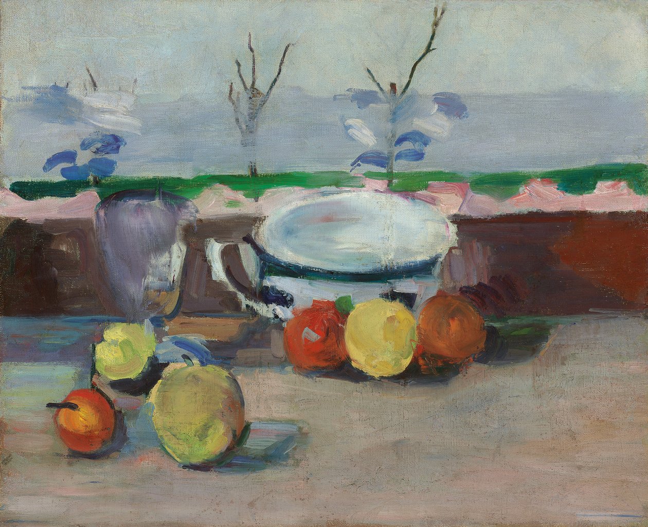 Tasse, Glas und Früchte, III, ca. 1877 von Paul Cézanne