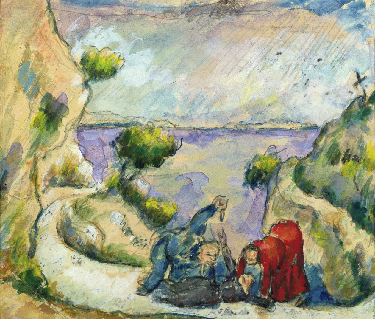 Der Mord, ca. 1867-70 von Paul Cézanne