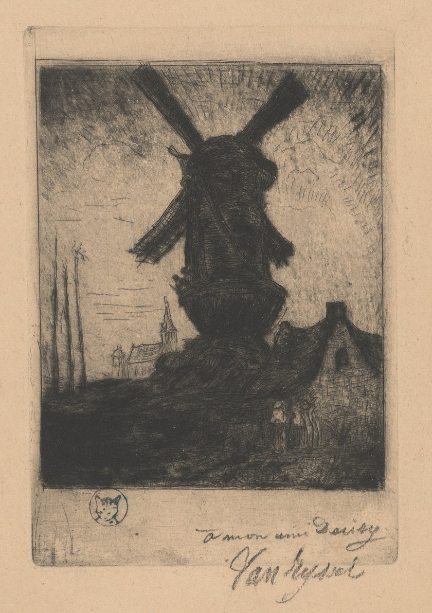 Nordwindmühle im Creuse-Tal von Paul Ferdinand Gachet